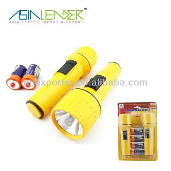 6pcs flash torch set with D battery