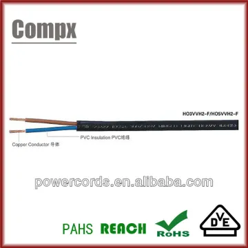 VDE H05VVH2-F H05V2V2H2-F PVC Electronic Cable