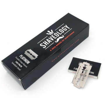 Platinum Coated Double Edge Razor Blades for Safety Razors - Top Quality