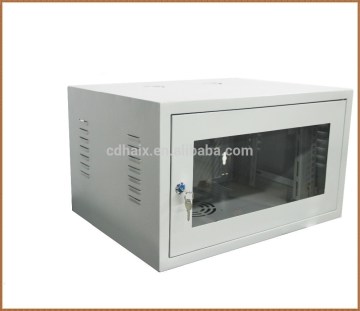 Wall mount locking network cabinet 6U Data rack cabinet Network server cabinet with cooling