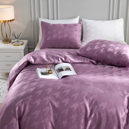 luxury jacquard bedding set 4 piece