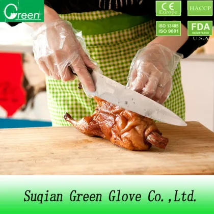 cpe food glove/cpe gloves manufacturers/disposable cpe gloves