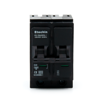 High Quality ETM6 Miniature Circuit Breaker MCB Mini 2p 10KA Kema 15Amp 10A 1 Pole Overload Plug-in Home Safety Manufacturer