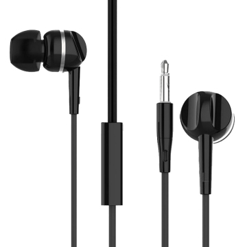 3,5 mm verdrahtete HD -Stereo -Ohrhörer mit Knopfsteuerung, tiefem Bass, 1,2 m Kabel und Mikrofon