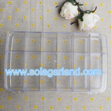 Plastic 10/11/12/18 Slots Transparent Storage Box Case