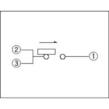 Interruptor de acción unidireccional con barra deslizante de 3,3 mm de altura