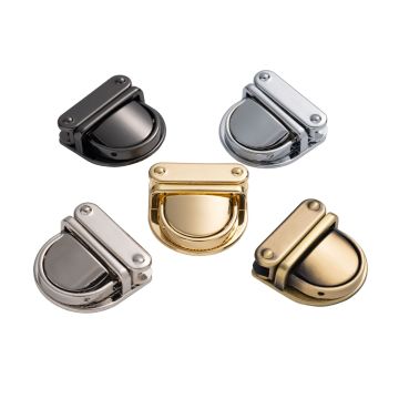 Custom Metal Mickey Turn Locks for Logo Design on Bag Hardware & Accessories