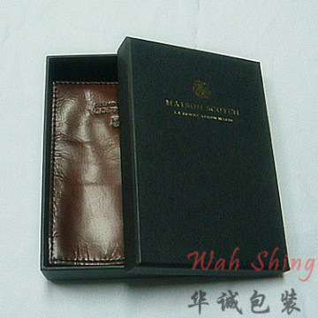 Upscale cardboard leather purse box