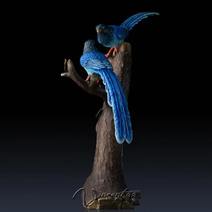 online shopping collectibles metal craft bronze magpie statue