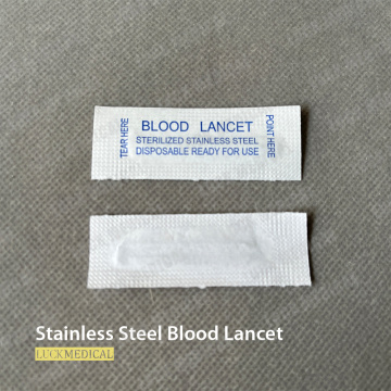 Одноразовая крови из нержавеющей стали Lancet