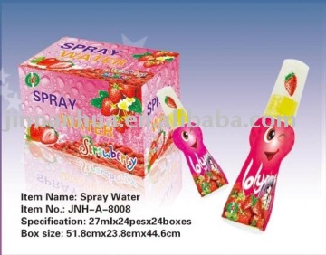 Spray liquid candy