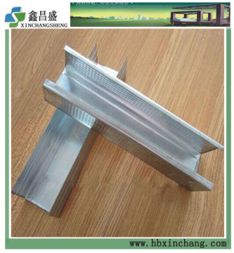 Galvanized metal stud track