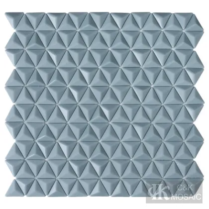 Wall art triangle glass tiles