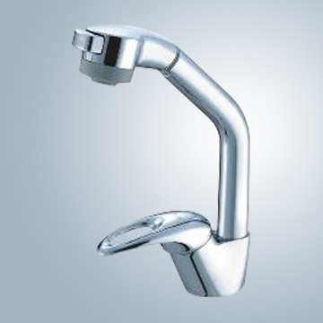 Single Handle Kitchen Mixer with Pull-out Spout