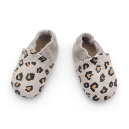 Zapatos de cuero para bebés Fashion Baby Lepord Spot