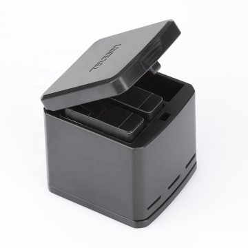 3-Way Battery Charger with USB Type-C 3.0 Cable and GoPro Hero 5, 6, 7, 8 Accessory Storage Box
