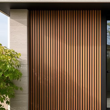 Modern Maple Color WPC Exterior Siding for Outdoor Decor