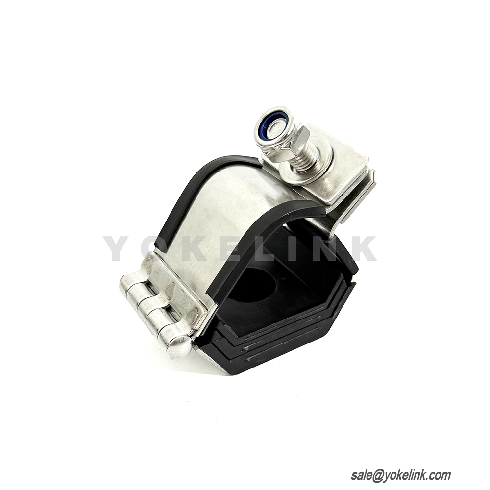 40-46 мм кабелни електрически фитинги Трилистни кабелни скоби Неръждаема стомана Сертифицирани по IEC 61914