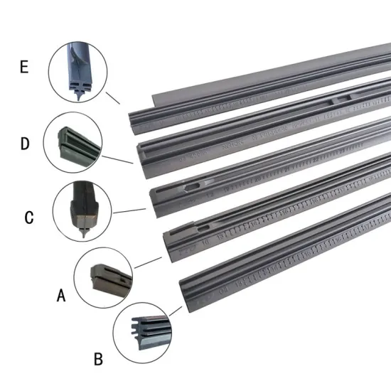 OEM Factory Wholesale Floor Wiper Single Rubber Flat Universal New Style 6MM Soft Wiper Blade