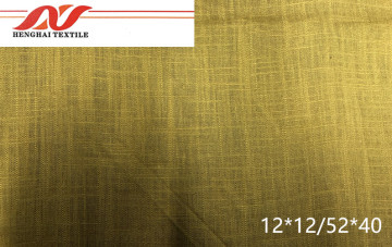 Tela amarillo oscuro 12 * 12/52 * 40 140gsm 172cm