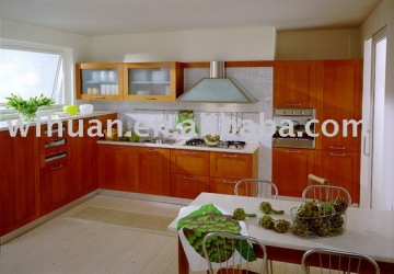 American style high glossy pvc thermofoil kitchen cabinet for sale