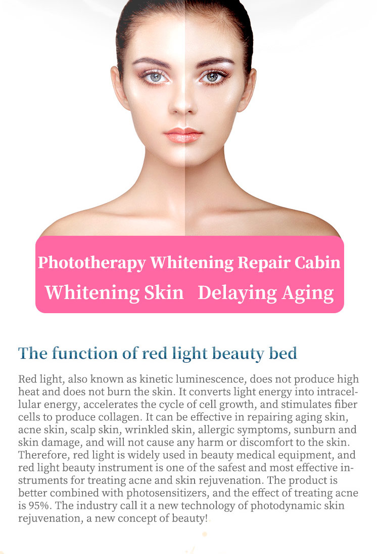 Spa Salon Equipment Collagen Red Light Therapy Bed