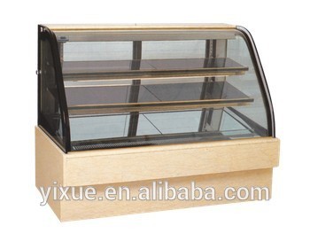 HOt!! 1.2m Curve glass cake showcase cooler/ chiller OEM with CE IEC