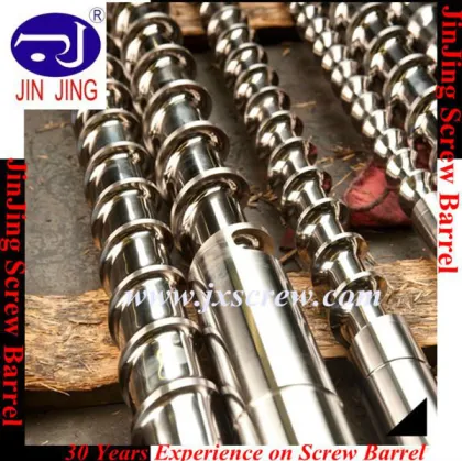 plastic machine screw barrel , conical twin screw barrel