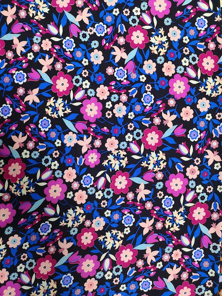 Small Flower Rayon Twill 3024S Printing Woven Fabric