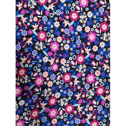 Liten Blomst Rayon Twill 3024S Tryckväv