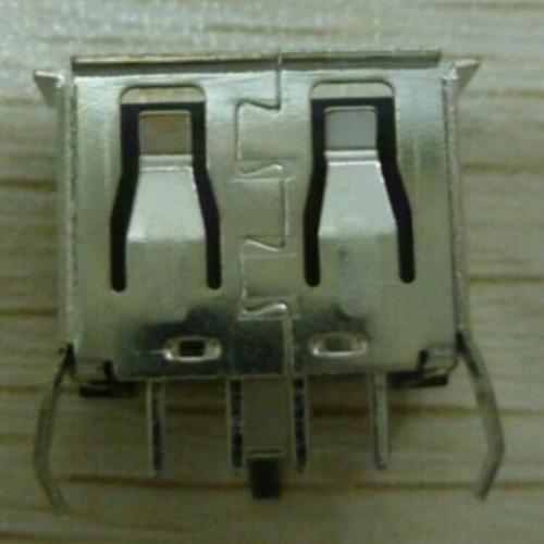 USB A Kvinnlig vertikala 3-pinnar kort kropp 10,5 mm