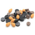 Resin Biscuits Almond Cofee Beans  Miniature Simulation Dollhouse Play Toys For Earring Jewelry Making Accessories