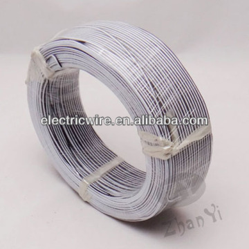 300V UL2468 20AWG twin flat ribbon wire white color