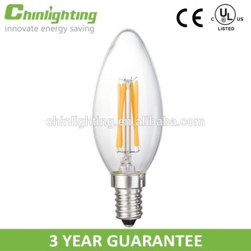 C35 5w 4w 3w e27 e26 e14 led filament candle bulb dimmable ice cream led bulb