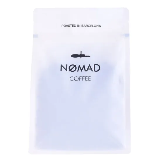 Eco-friendly Transparent White Printed Coffee Bean Packaging