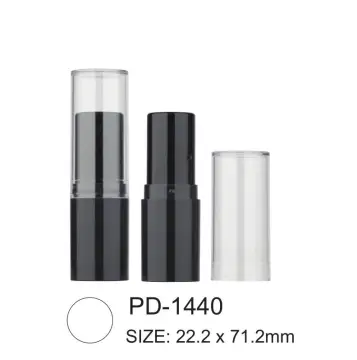 Empty High Quality Round Plastic Lipstick Packaging PD-1440