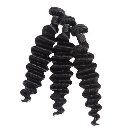 Raw Virgin Cuticle Aligned Hair weave Human Hair Extension High Quality Hair Weaving loose deep wave bundles 10"-30"