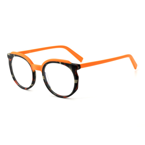 Lamination Acetate Frame For Woman Round Lamination Acetate Glasses For Women Supplier