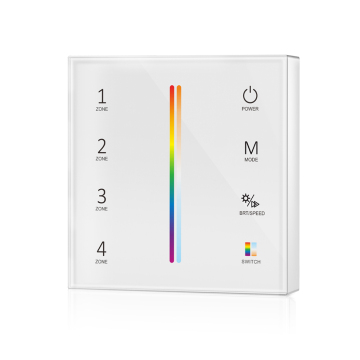 Skydance T25: RGB+CCT Baterai Bertenaga Baterai RF2.4G Dinding Kontrol Remote LED Dimmers