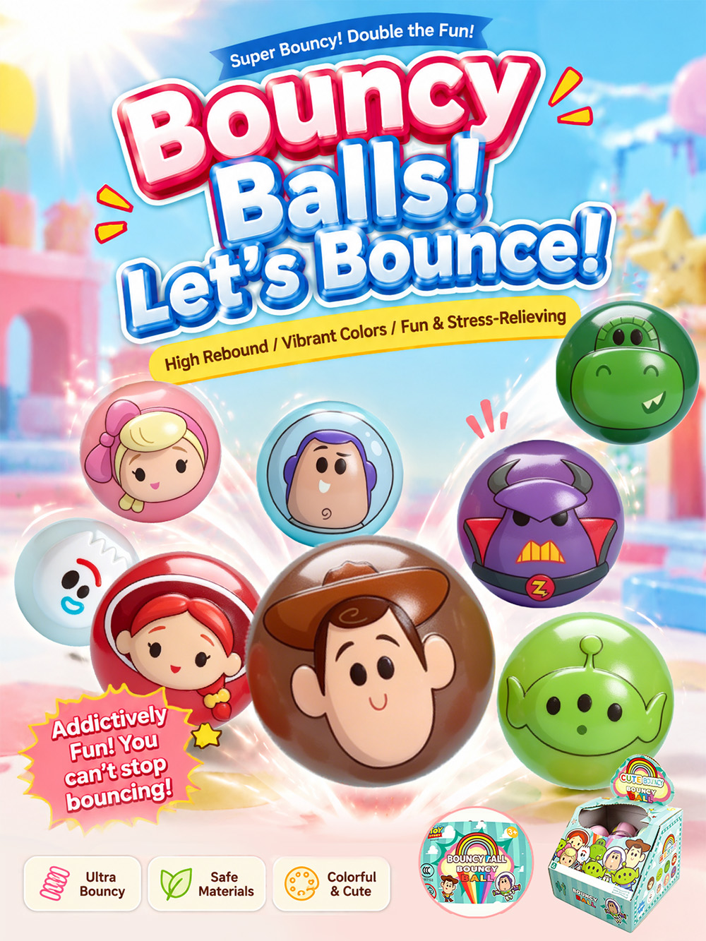 8-Color Bouncy Balls 9
