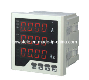 96*96 Single-Phase Three Row AC Voltage Frequency LED Digital Combination Meter Rh-Uif33