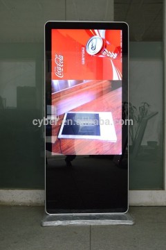 46inch floor stand hotel advertising display / all in one touch screen kiosk