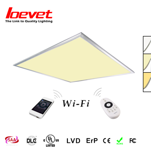 AC100-240V CCT dimmable panel lighting with 100lm/w