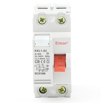 Residual Current Circuit Breaker KNL4-100 100A CE 4P