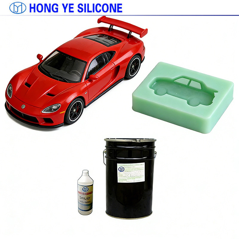 Condensation curing silicone mold rubber