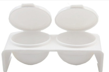Nail Art Manicure Tools Acrylic Liquid Container Double Holes Plastic Flip Cups
