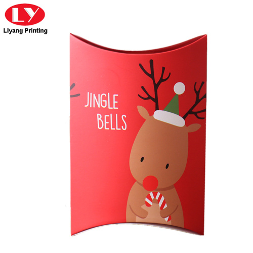 Chirstmas gift pillow box packaging paper box