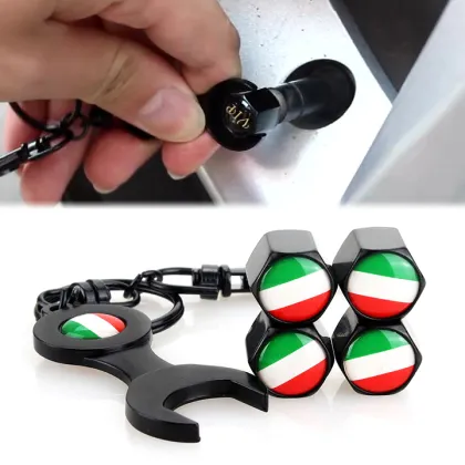 Hexagonal Valve Cap Aluminum Tire Wheel Stem Air Valve Caps