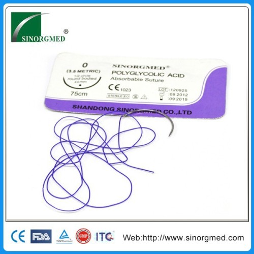 Polyglycolic Acid Absorbable Synthetic Suture