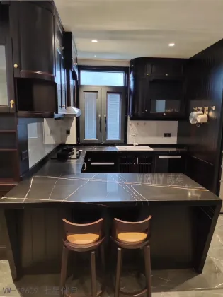 Marble Lauren Black Gold Artificial Quartz Slabs